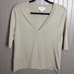 💕 2/$15 Calvin Klein V-Neck Top